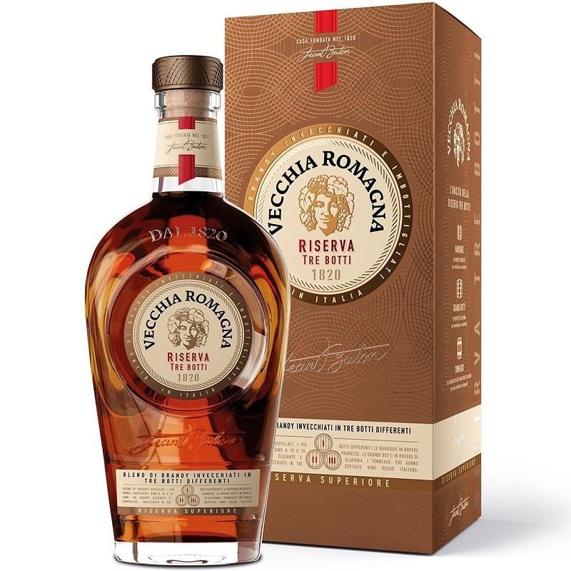 Brandy Vecchia Romagna Riserva Tre Botti 0.7l 0